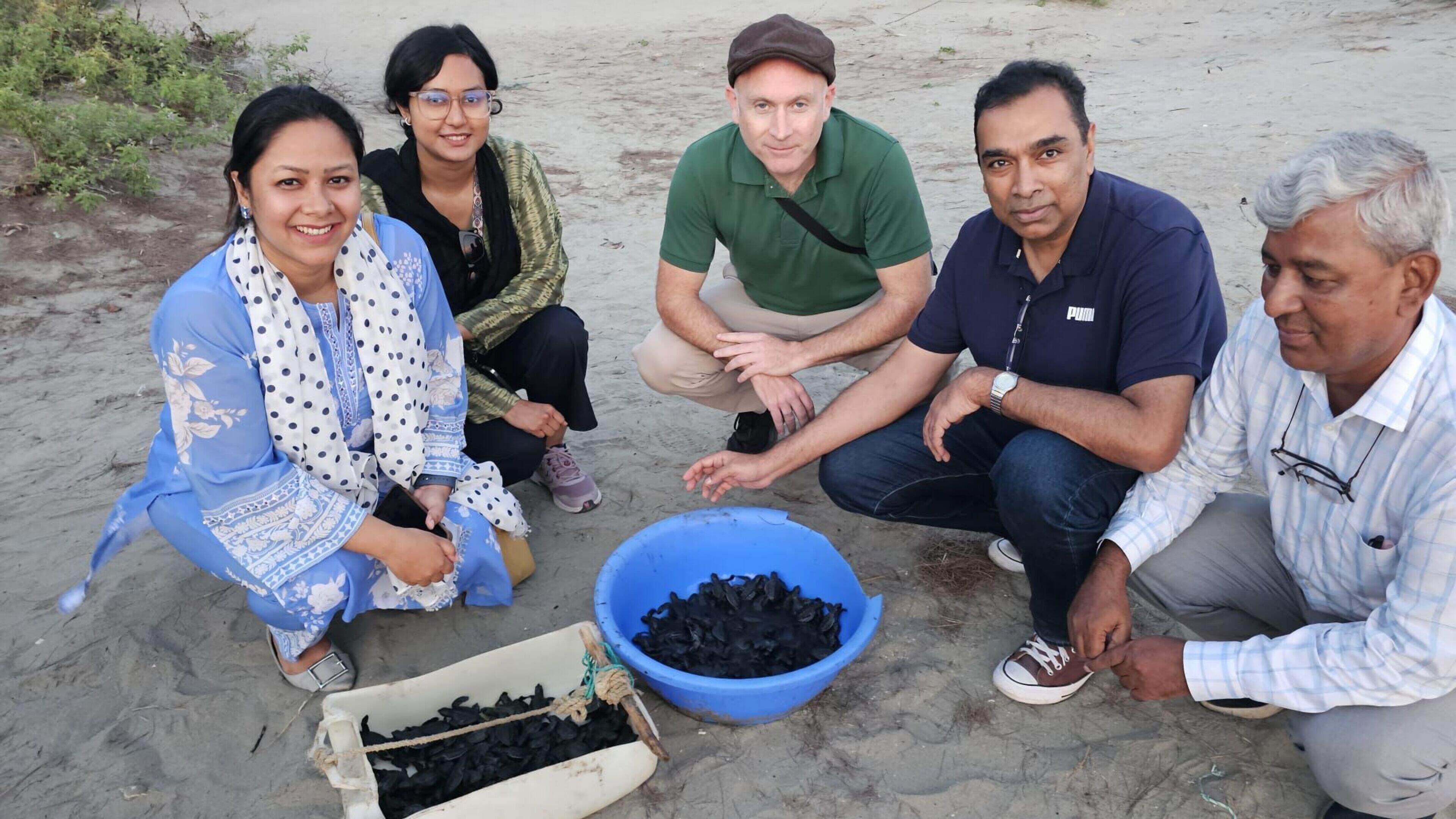 Wicklow humanitarian worker witnesses ‘magical’ endangered turtle hatchling release in Bangladesh